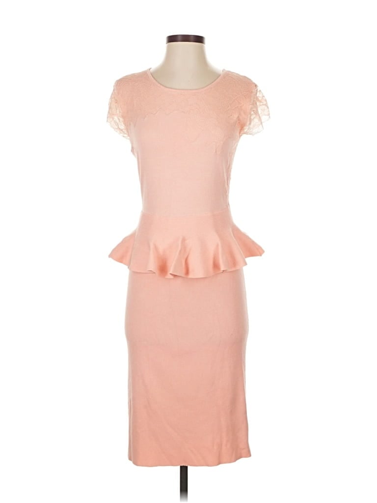 Pre-owned Eva Mendes By New York & Company Cocktail Dress In Pink