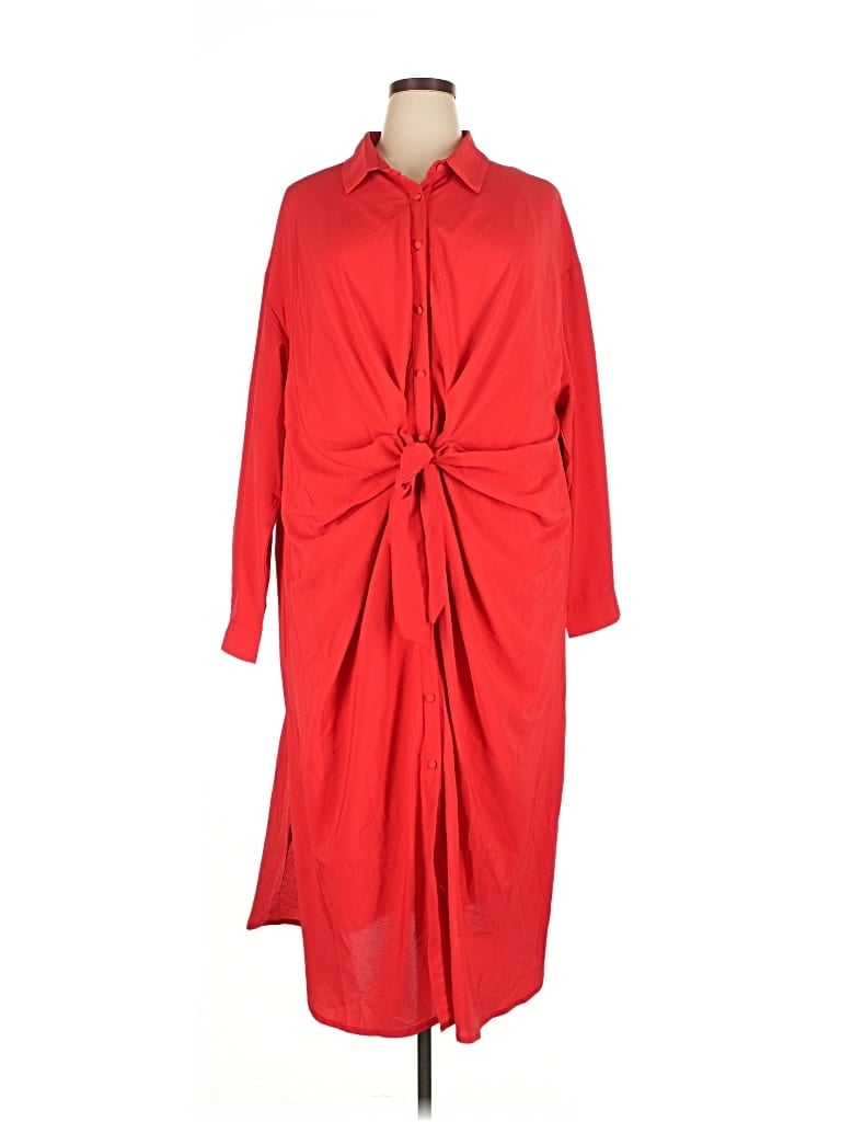 Pre-owned Nasty Gal Inc. Casual Dress In Red