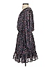 Evereve 100% Polyester Paisley Purple Casual Dress Size XS - photo 5