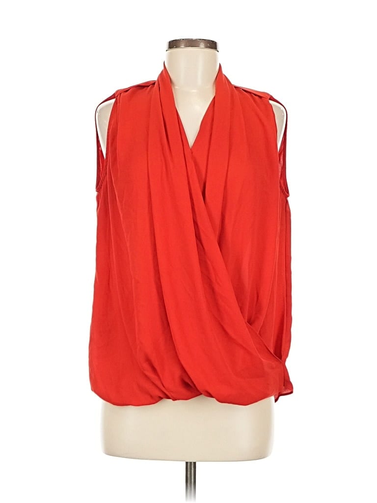 Pre-owned Mng Suit Sleeveless Blouse In Red