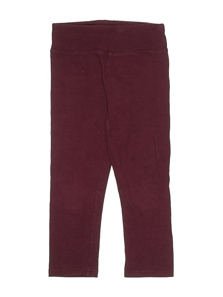 Pre-owned Justice Kids' Casual Pants In Burgundy
