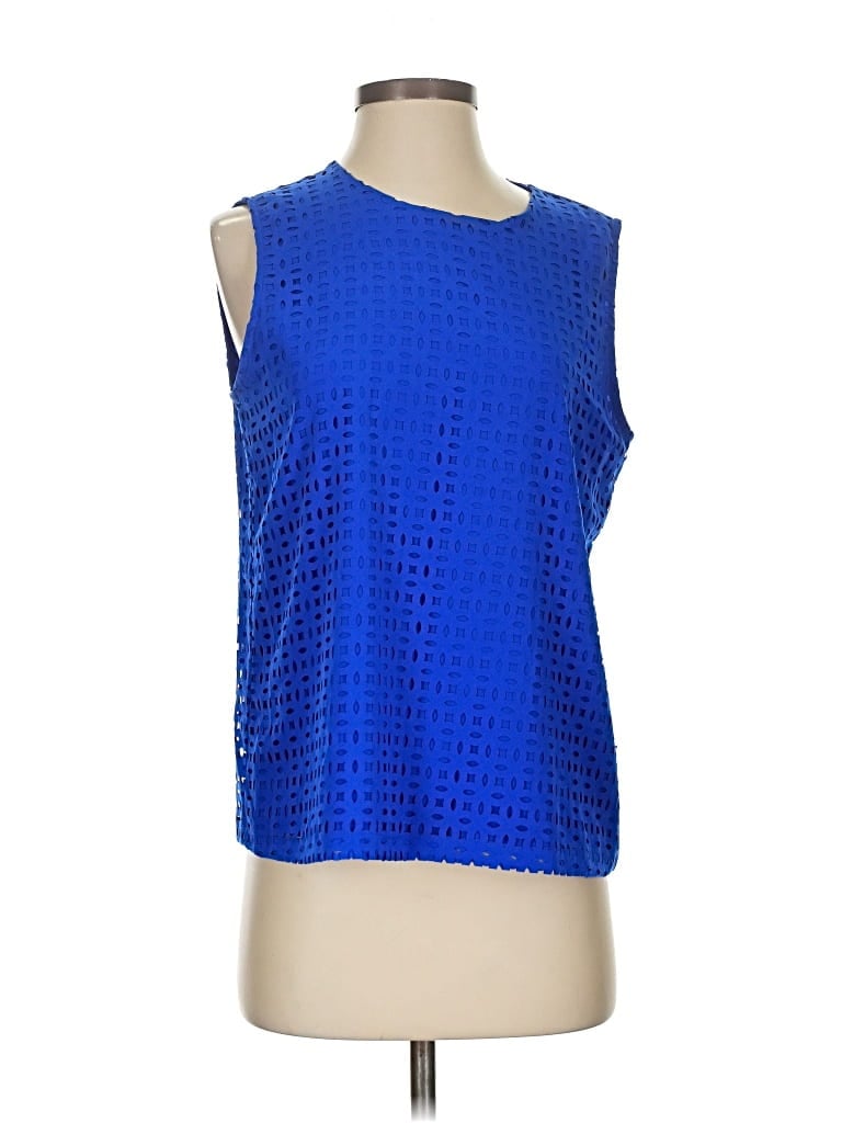 Pre-owned Cynthia Rowley Tjx Sleeveless T-shirt In Blue