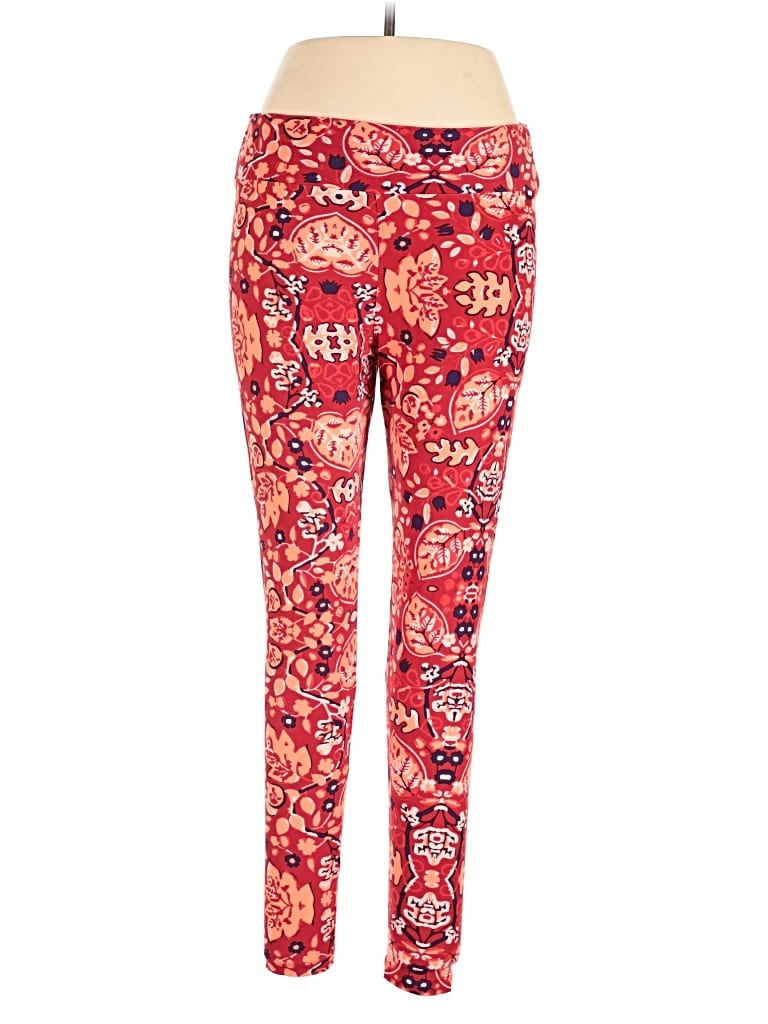 LULAROE Pre-owned Active Pants In Red