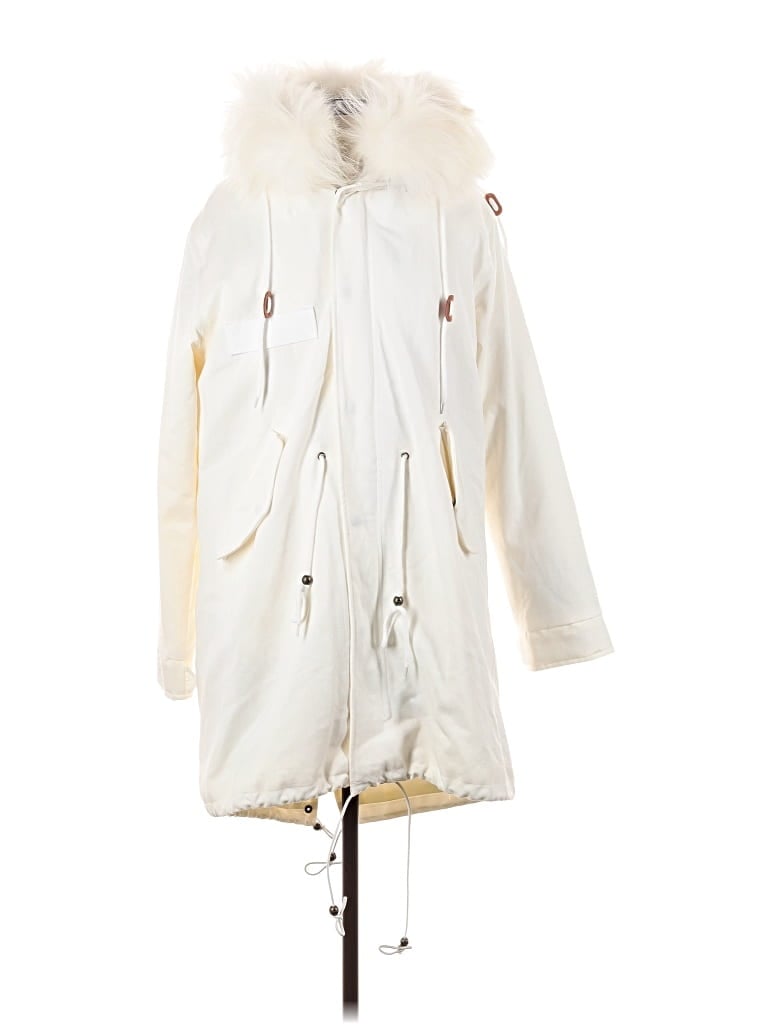 Pre-owned Mr & Mrs Italy Coat In White
