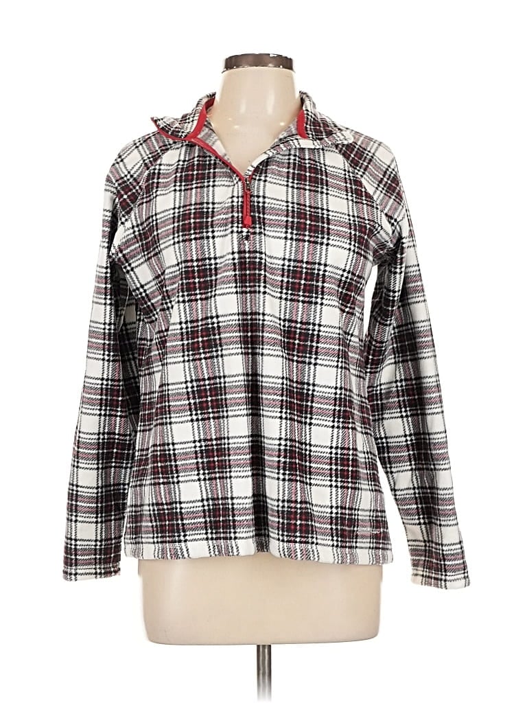 EDDIE BAUER Pre-owned Fleece Jacket In White