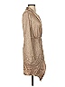 Eight Paris Metallic Tan Cocktail Dress Size S - photo 4
