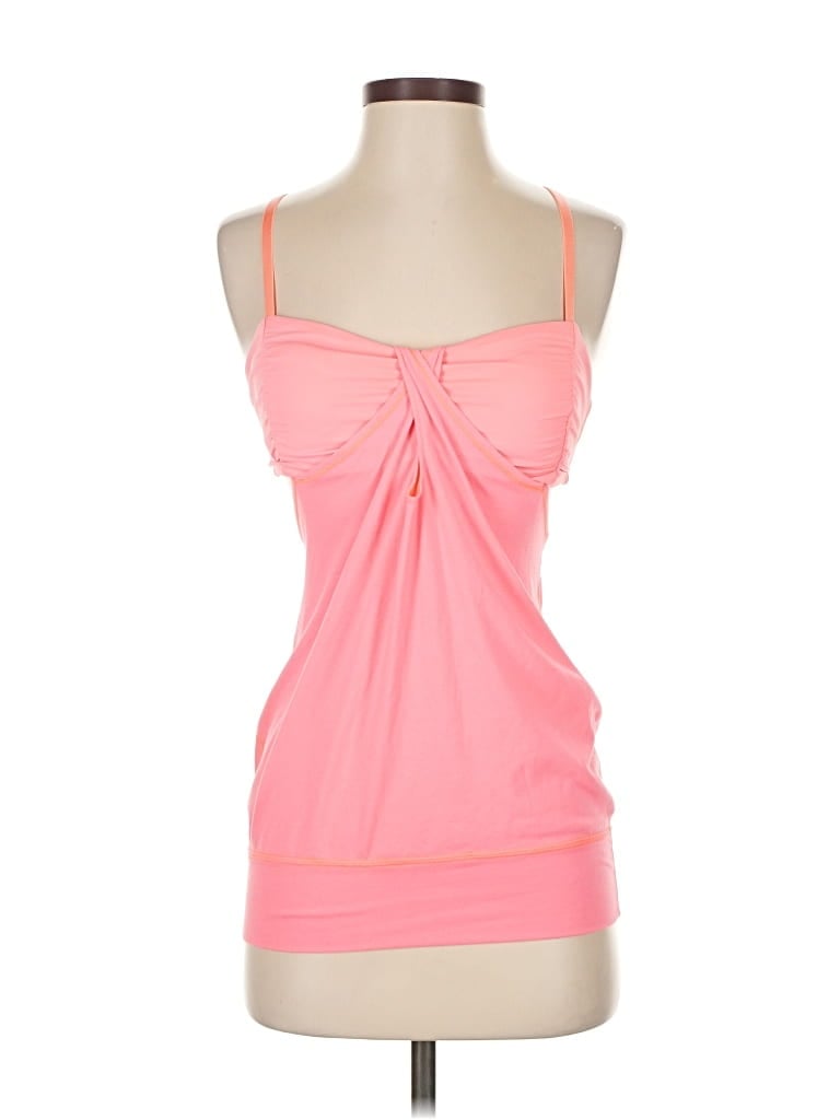 Pre-owned Lululemon Athletica Tank Top Pink Strapless Neckline Tops