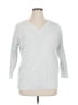 Torrid Checkered-gingham Silver Pullover Sweater Size 1X Plus (1) - photo 1