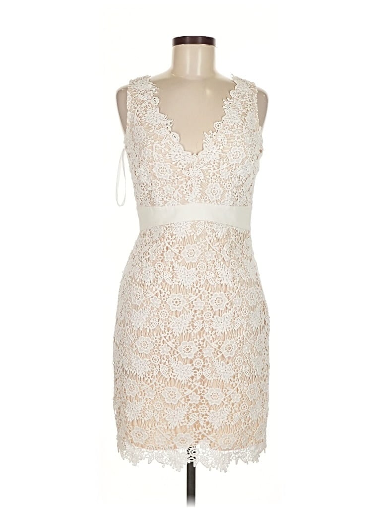 MINUET Pre-owned Cocktail Dress In White