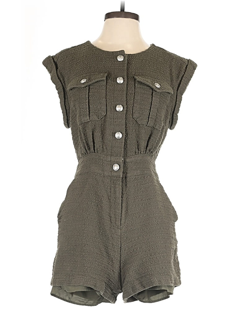 Pre-owned Express Romper In Green