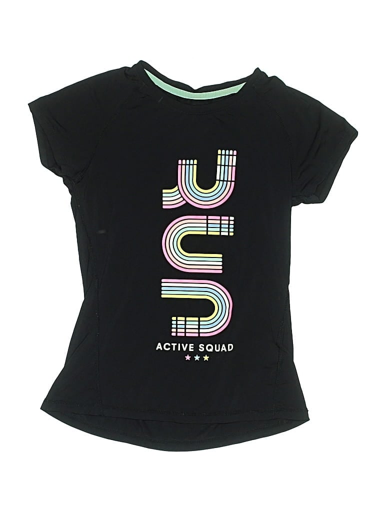 Pre-owned H&m Sport Kids' Active T-shirt In Black