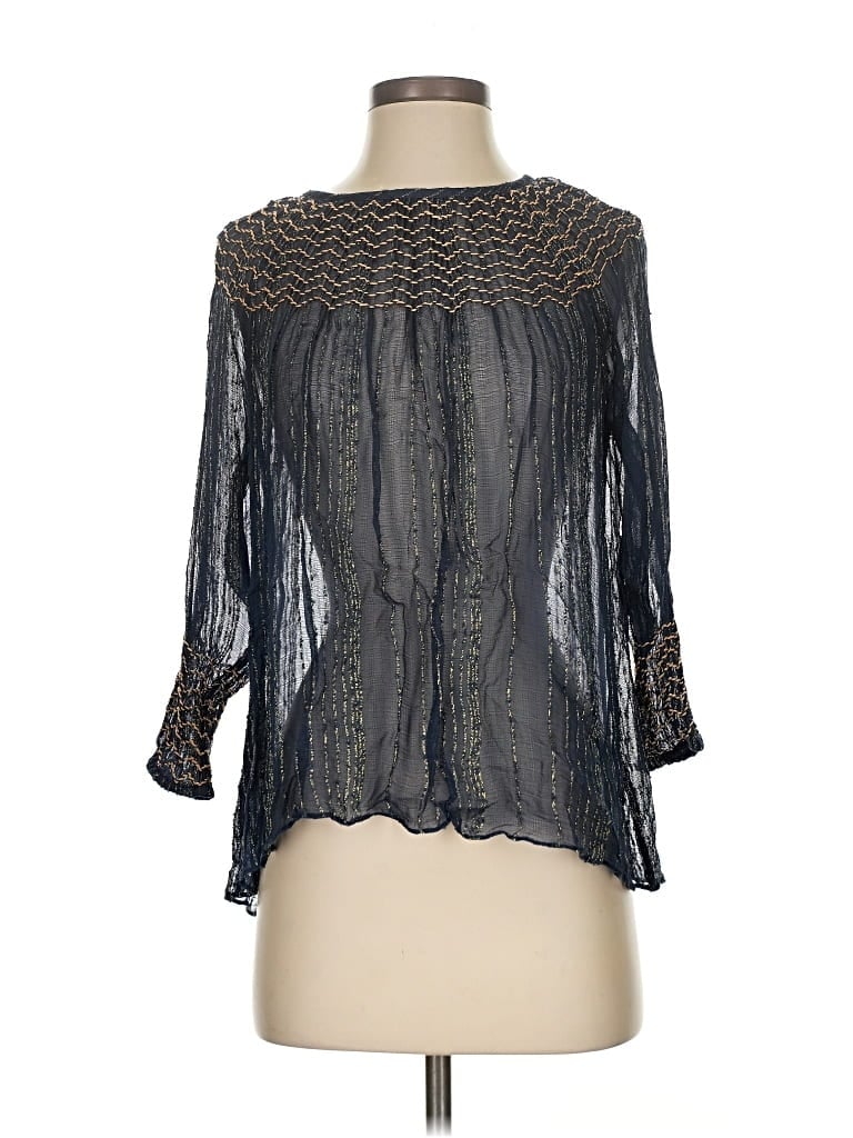 LOVE SAM Pre-owned 3/4 Sleeve Blouse In Black