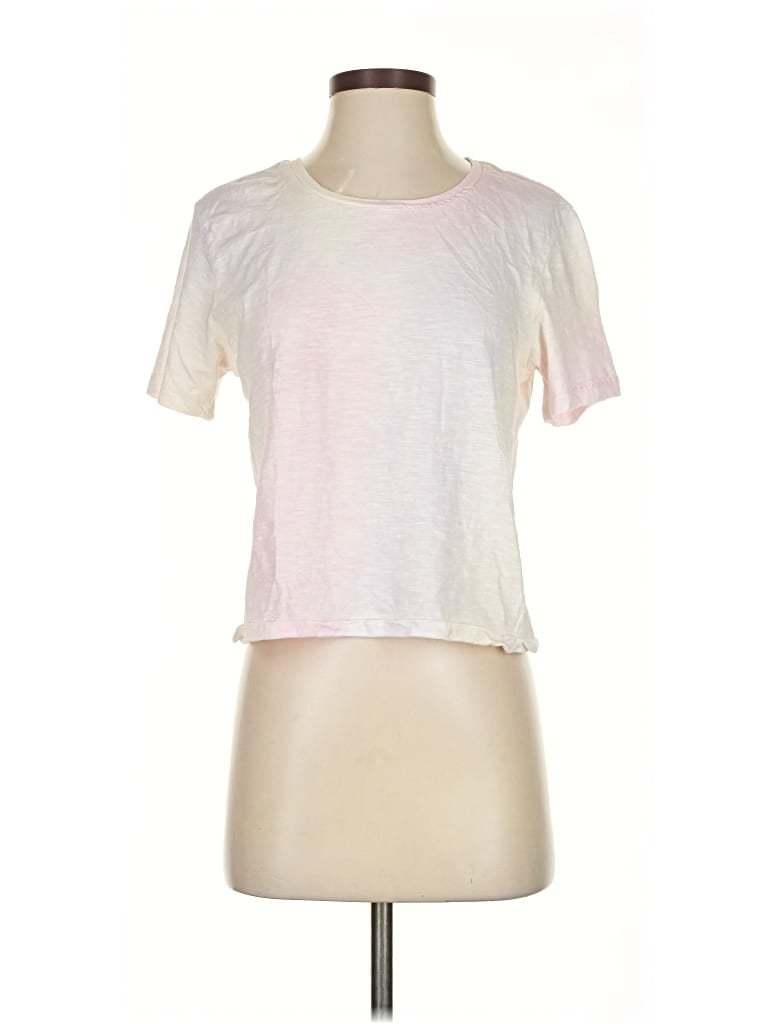 Pre-owned Loveshackfancy Short Sleeve T-shirt In White