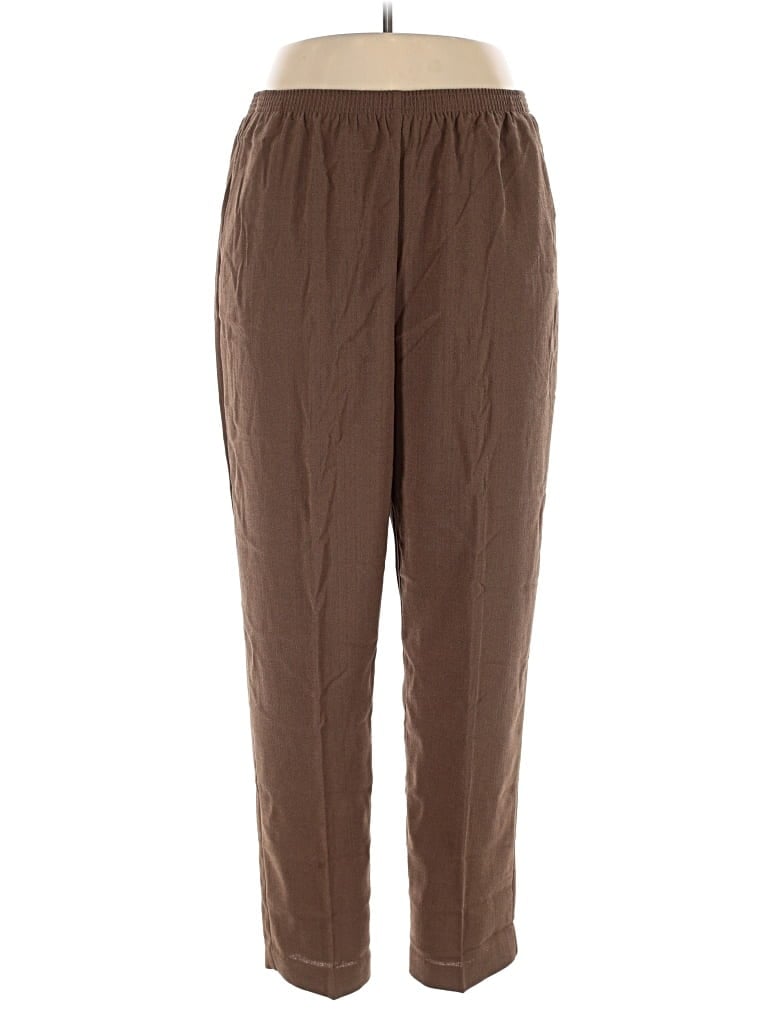 Pre-owned Alfred Dunner Casual Pants In Brown