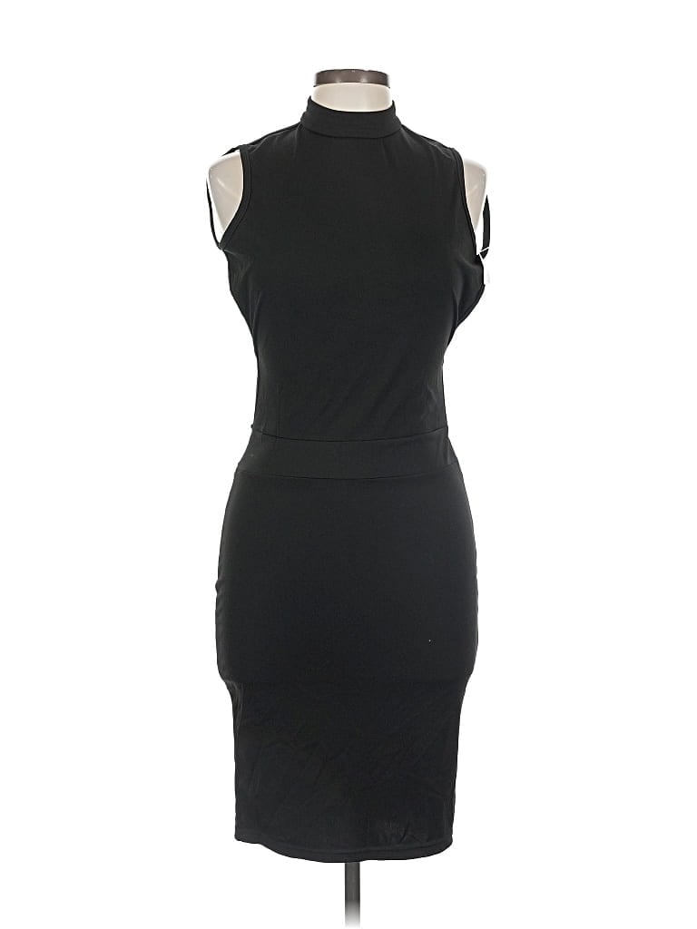 Pre-owned Unbranded Cocktail Dress In Black