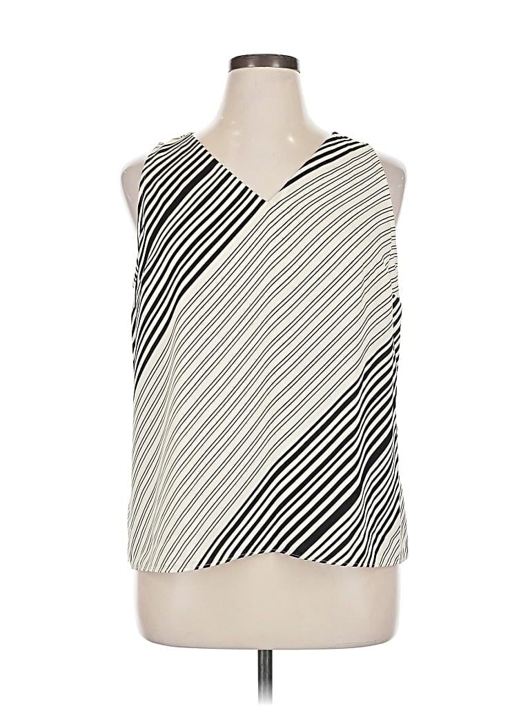 Pre-owned Nine West Sleeveless Blouse In Silver