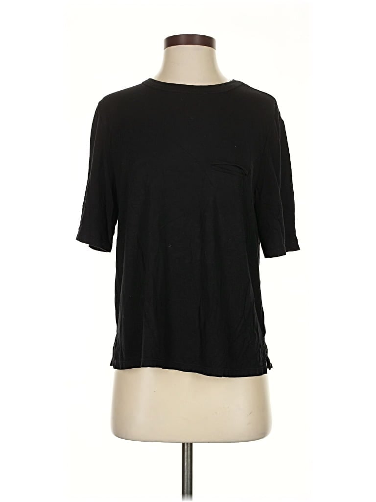 Pre-owned Eberjey Short Sleeve T-shirt In Black