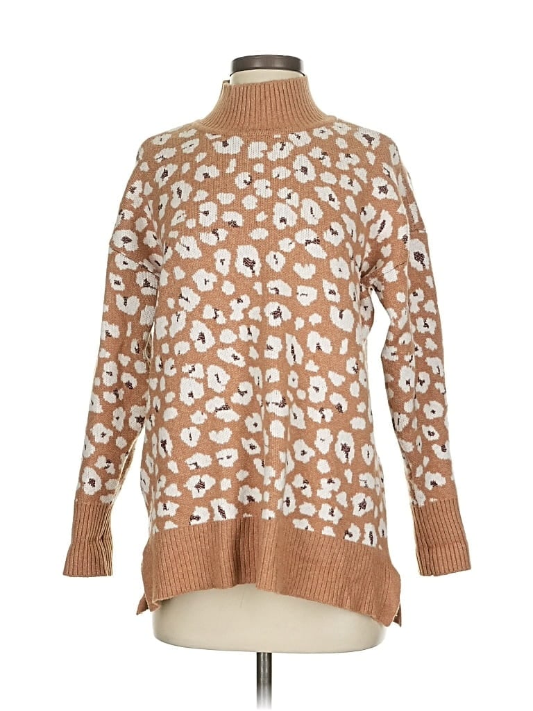 Pre-owned Ann Taylor Loft Pullover Sweater In Brown