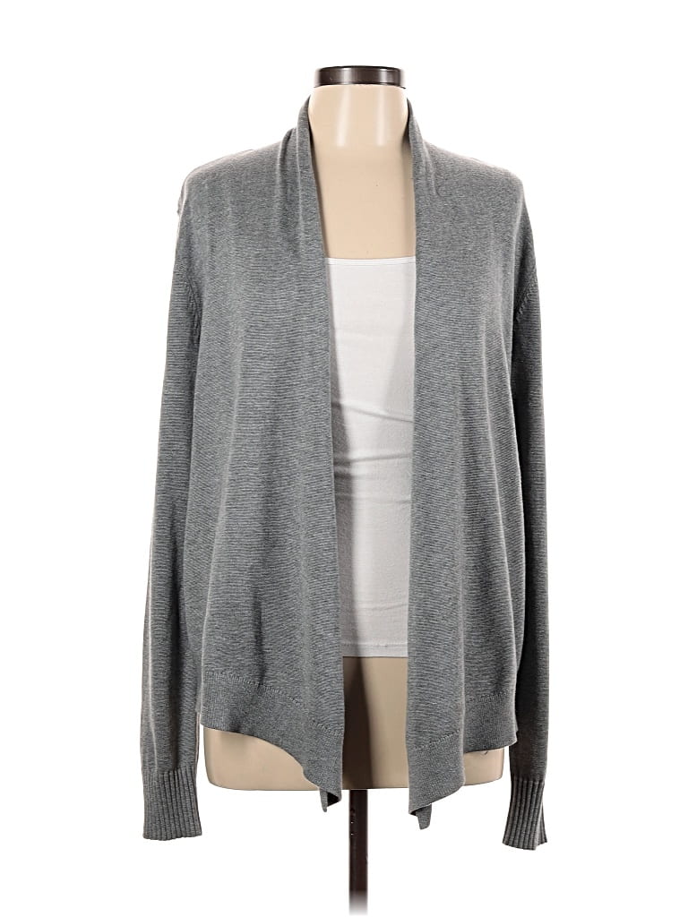 Pre-owned Remade Cardigan Sweater In Gray