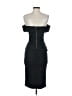 Monaco Solid Black Cocktail Dress Size S - photo 2
