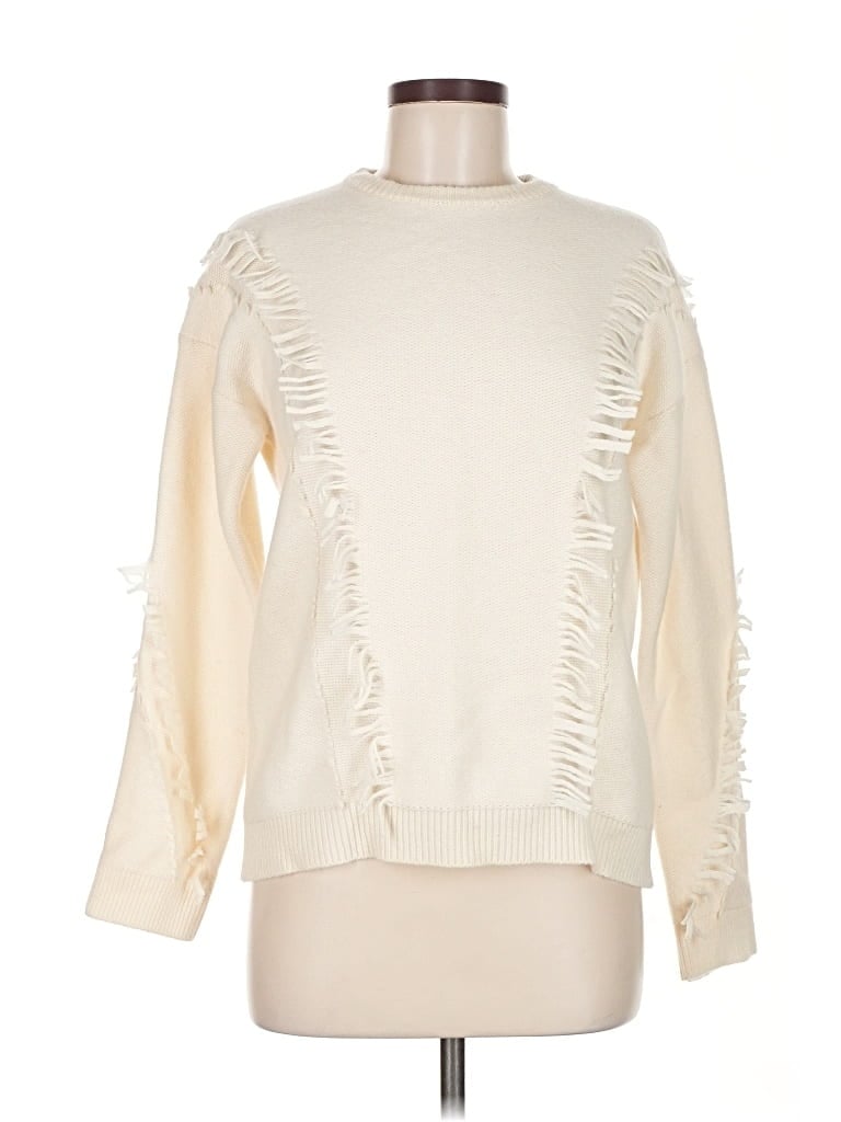 Pre-owned Assorted Brands Pullover Sweater In White