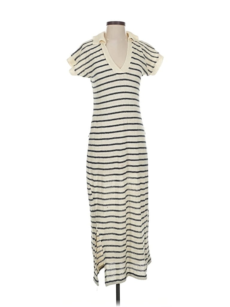 Pre-owned Mng Casual Dress In White