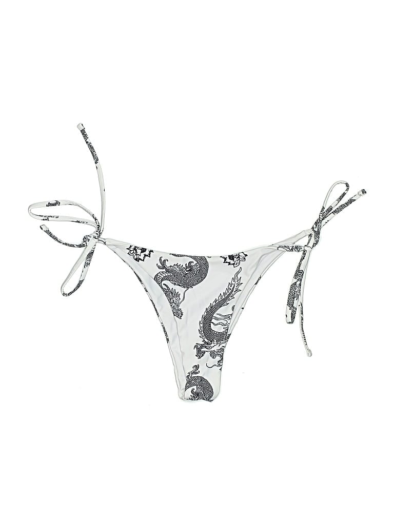 Pre-owned Unbranded Swimsuit Bottoms In Silver
