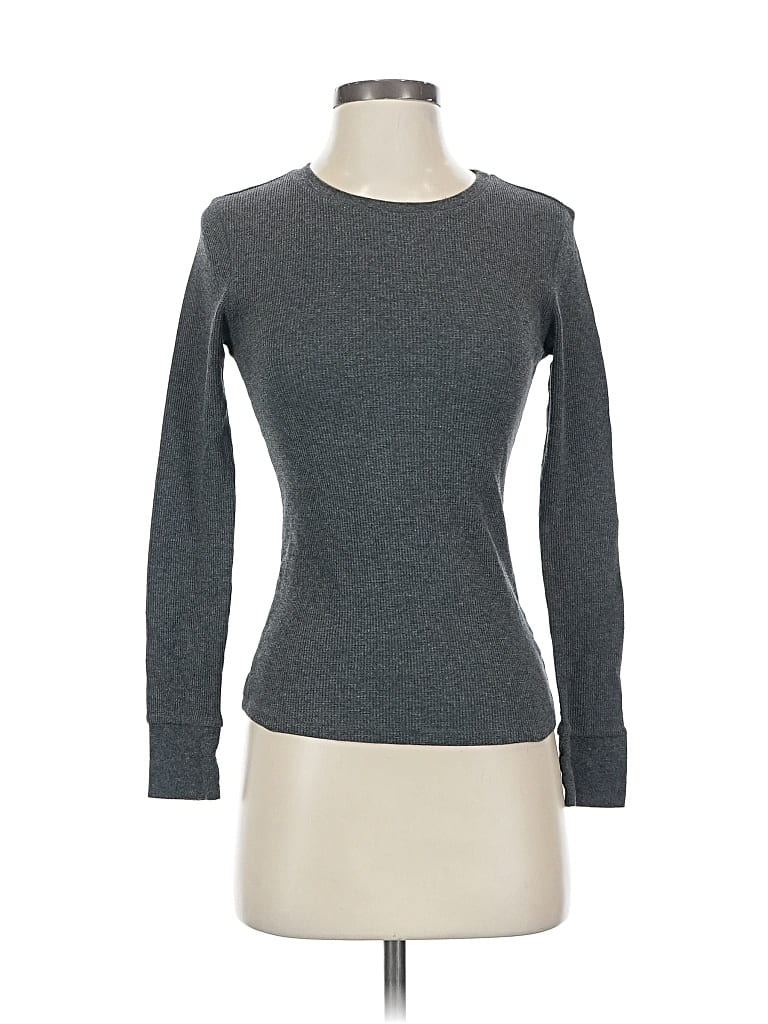 Pre-owned Active Basic Long Sleeve T-shirt In Gray