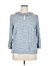 Boden 100% Viscose Blue 3/4 Sleeve Blouse Size 14 - photo 1