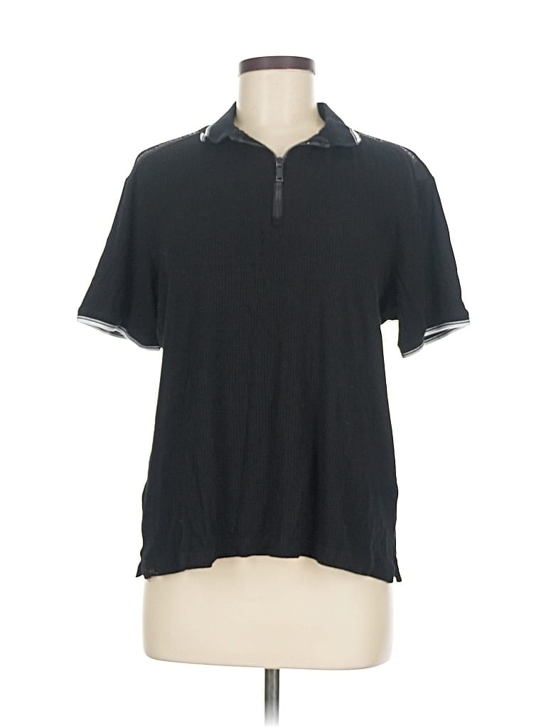 KARL LAGERFELD Pre-owned Short Sleeve Polo Shirt In Black