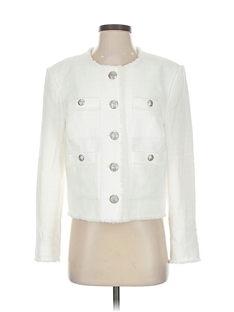 Pre-owned Veronica Beard Blazer Jacket In White