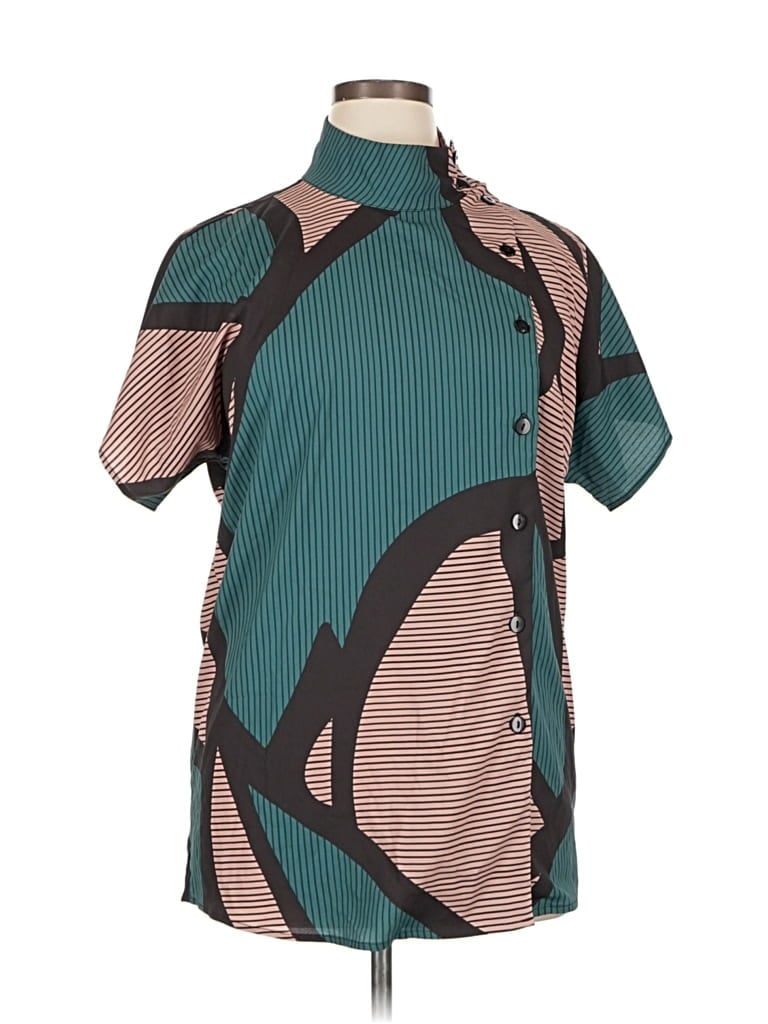 Pre-owned Zapelle Short Sleeve Blouse In Blue