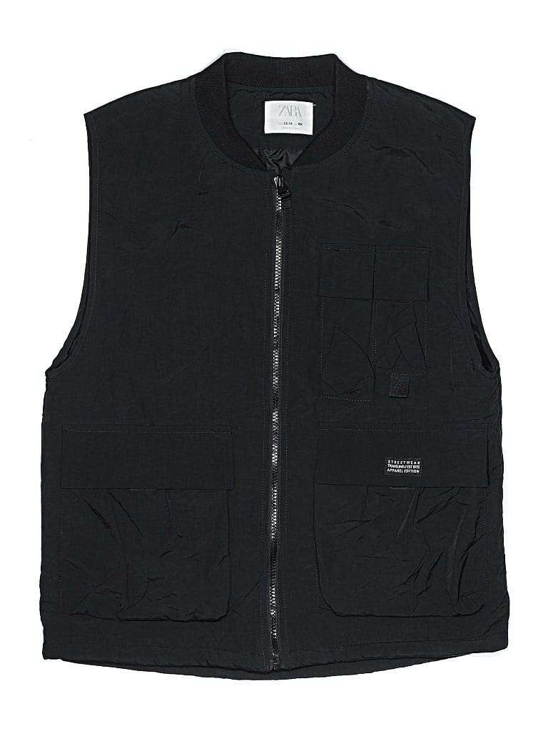Pre-owned Zara Kids' Vest In Black