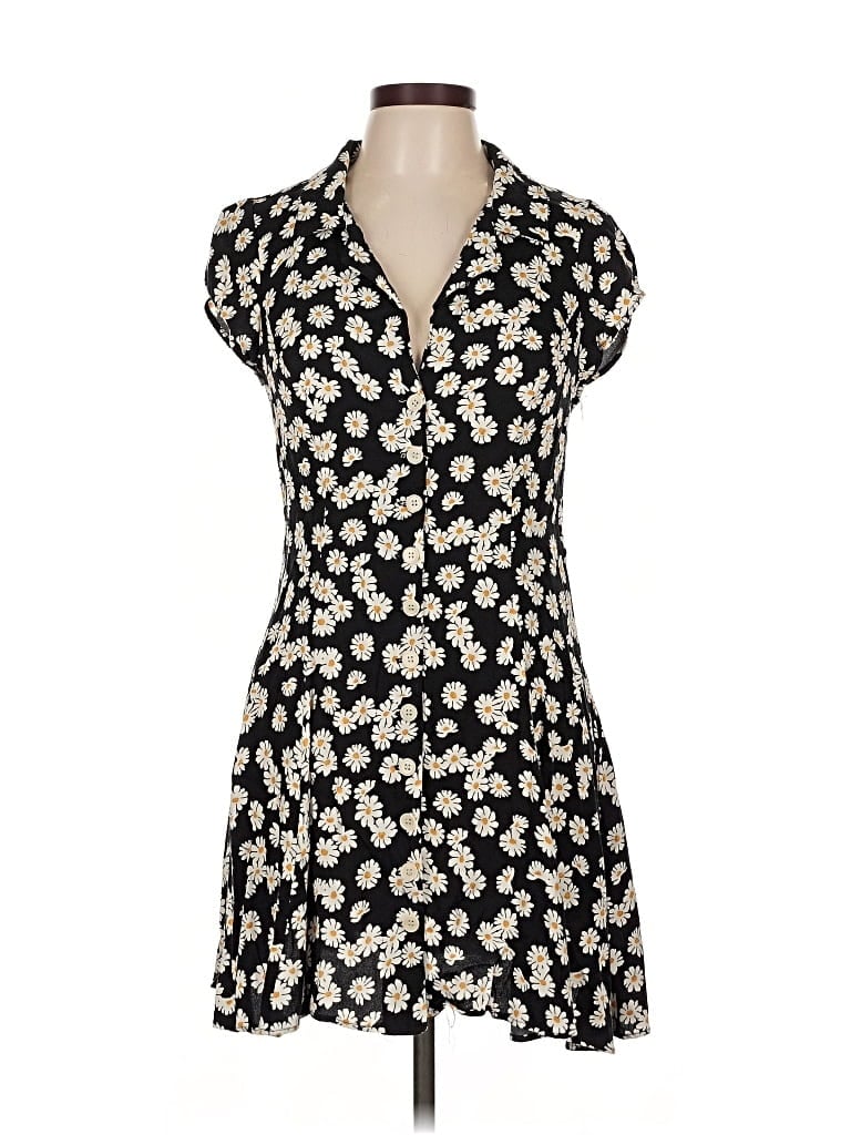 Pre-owned Reformation Casual Dress In Black