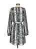 Express 100% Polyester Paisley Silver Casual Dress Size S - photo 2