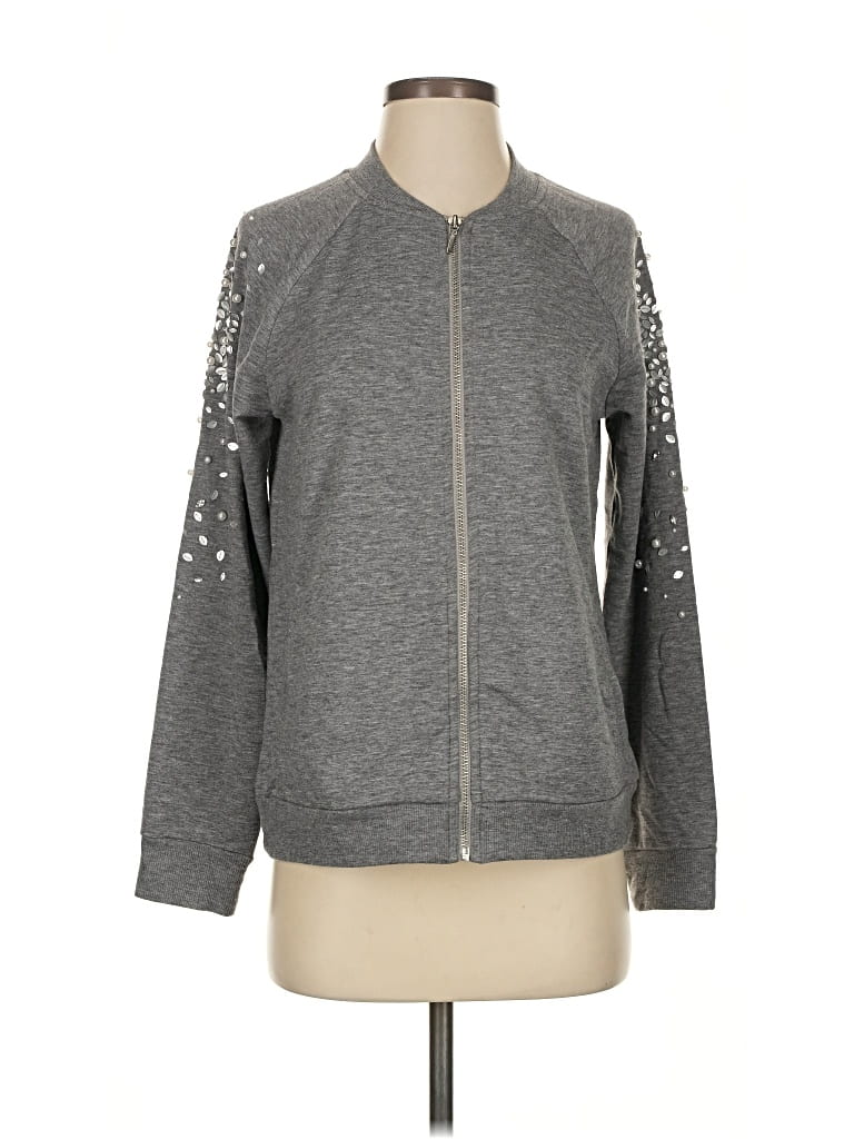 Pre-owned Zenergy By Chico's Sweatshirt In Gray