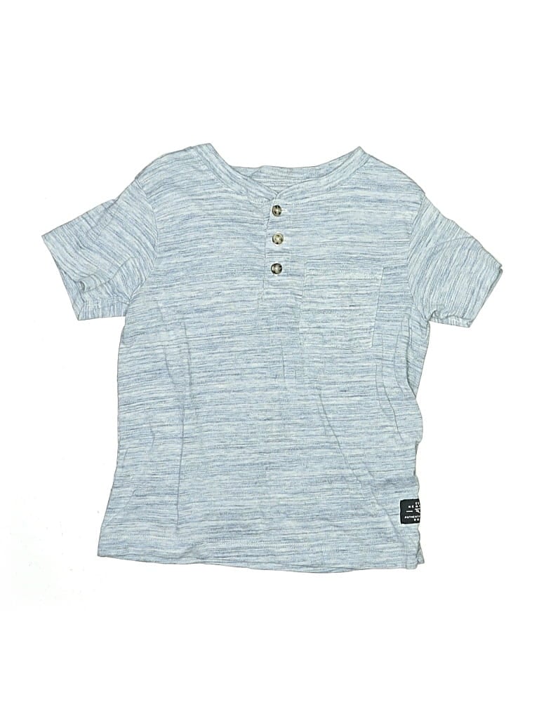 Pre-owned Tony Hawk Kids' Short Sleeve Henley Shirt In Blue