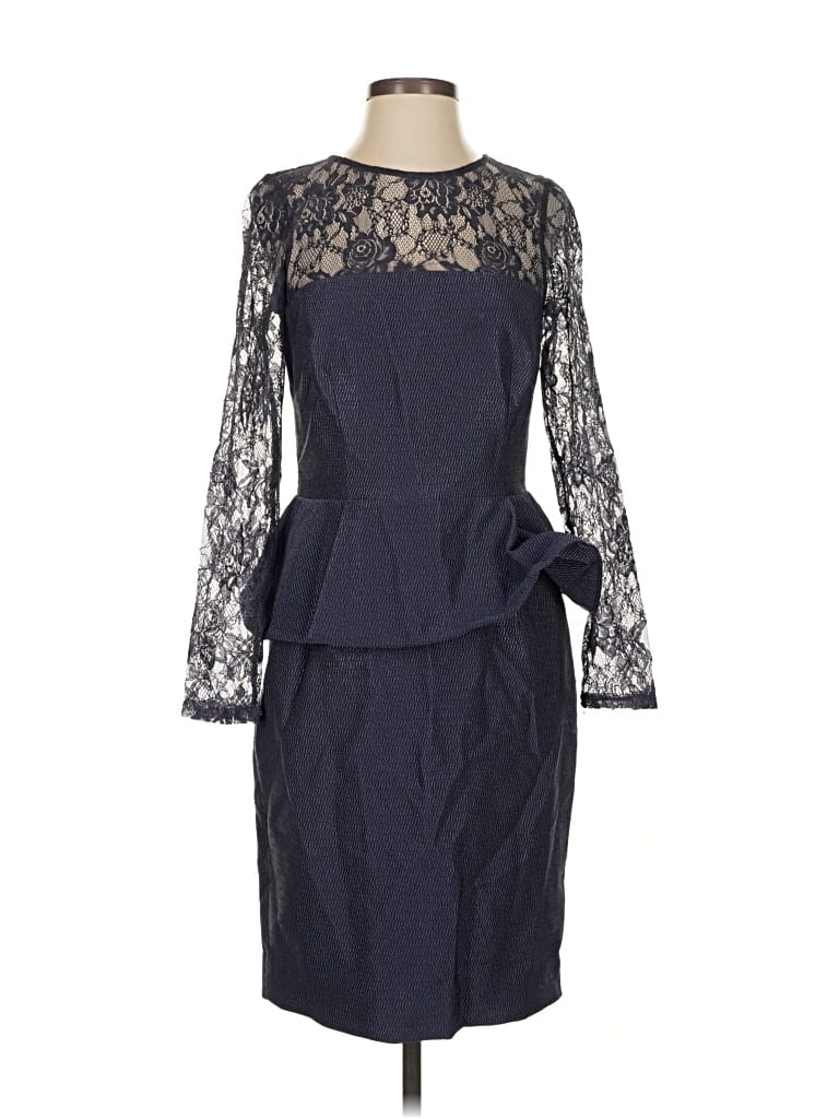 Pre-owned David Meister Cocktail Dress In Blue