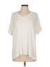 Three Dots Ivory Short Sleeve T-Shirt Size L - photo 1