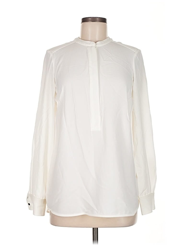Pre-owned Willi Smith Long Sleeve Blouse In White