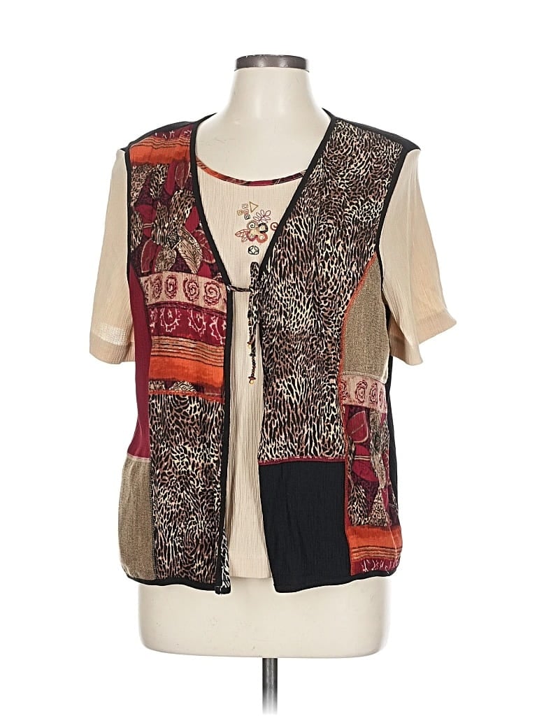 Pre-owned Koret Sleeveless Blouse In Brown