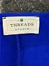 THREADS Studio 100% Polyester Blue Short Sleeve Blouse Size XL - photo 6