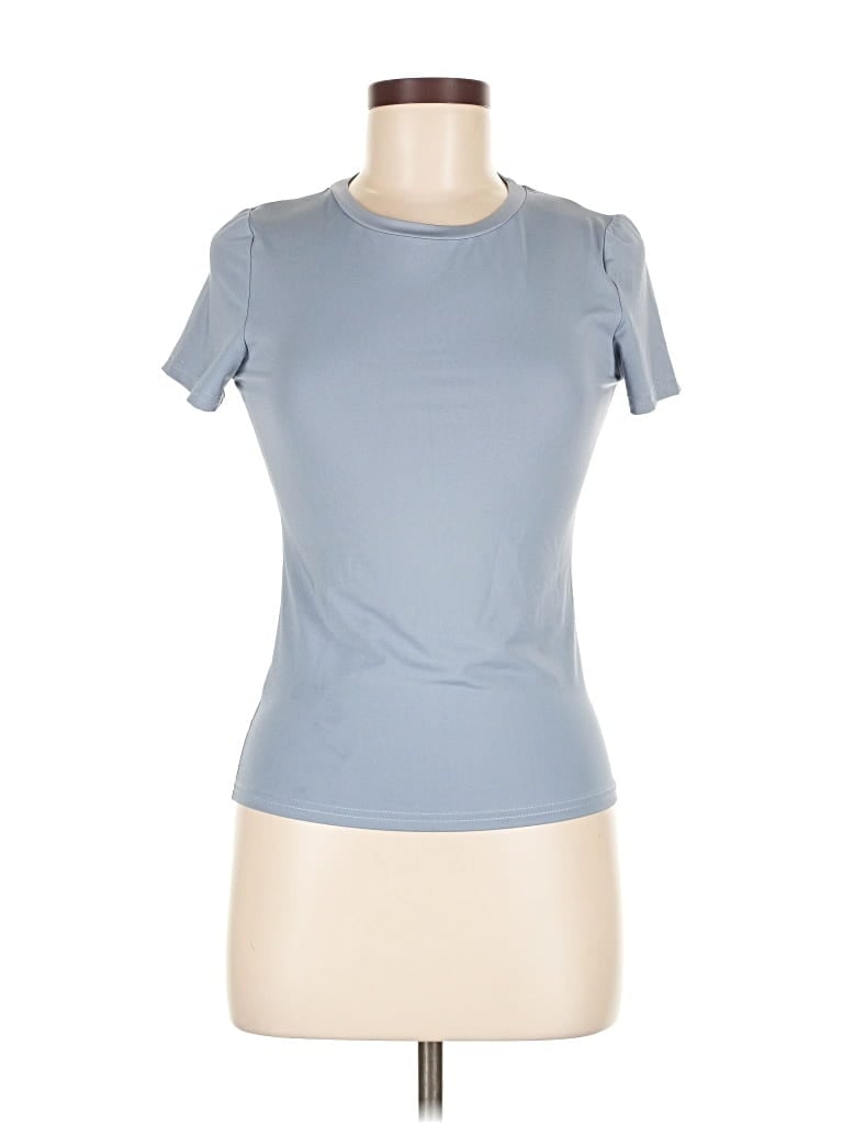 Pre-owned Unbranded Active T-shirt In Blue