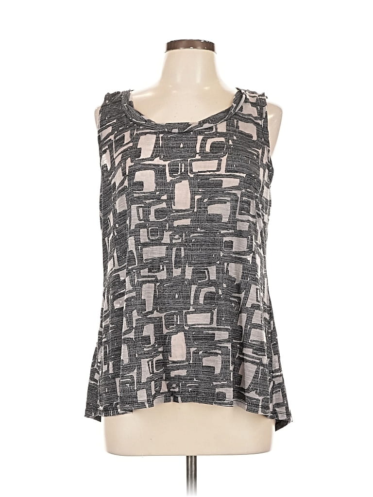 Pre-owned Cut.loose Sleeveless Top Gray Square Neckline Tops