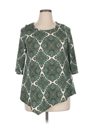 Rare Editions 3/4 Sleeve Blouse (view 1)