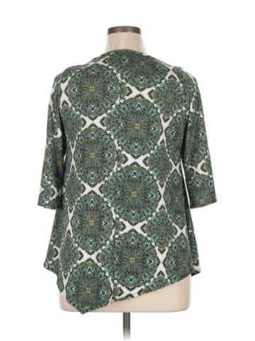 Rare Editions 3/4 Sleeve Blouse (view 2)