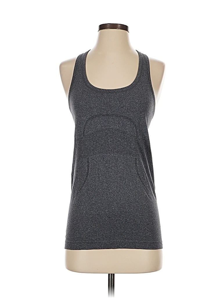 Pre-owned Lululemon Athletica Active Tank Top In Gray