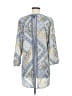 MULTIPLES 100% Polyester Blue 3/4 Sleeve Blouse Size M - photo 2