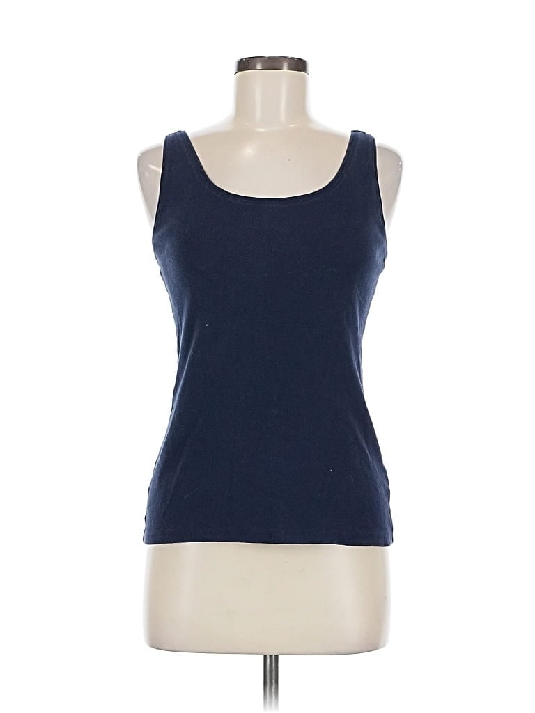 Pre-owned Relativity Tank Top Blue Strapless Neckline Tops
