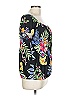 Cha Cha Vente Floral Black Short Sleeve Top Size L - photo 4